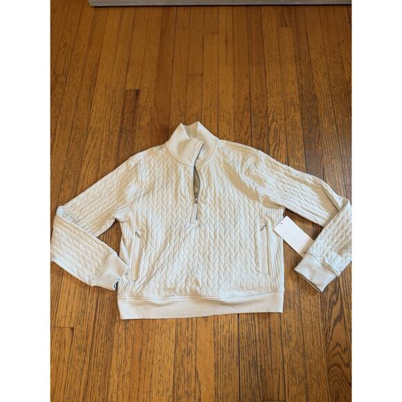 lululemon athletica Tops - NWT Lululemon Scuba Half-Zip Engineered Warmth Cable-Knit Half Zip Size 6